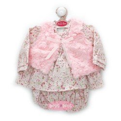 Outfit for Antonio Juan doll 52 cm - Mi Primer Reborn Collection - Flower dress with pink vest