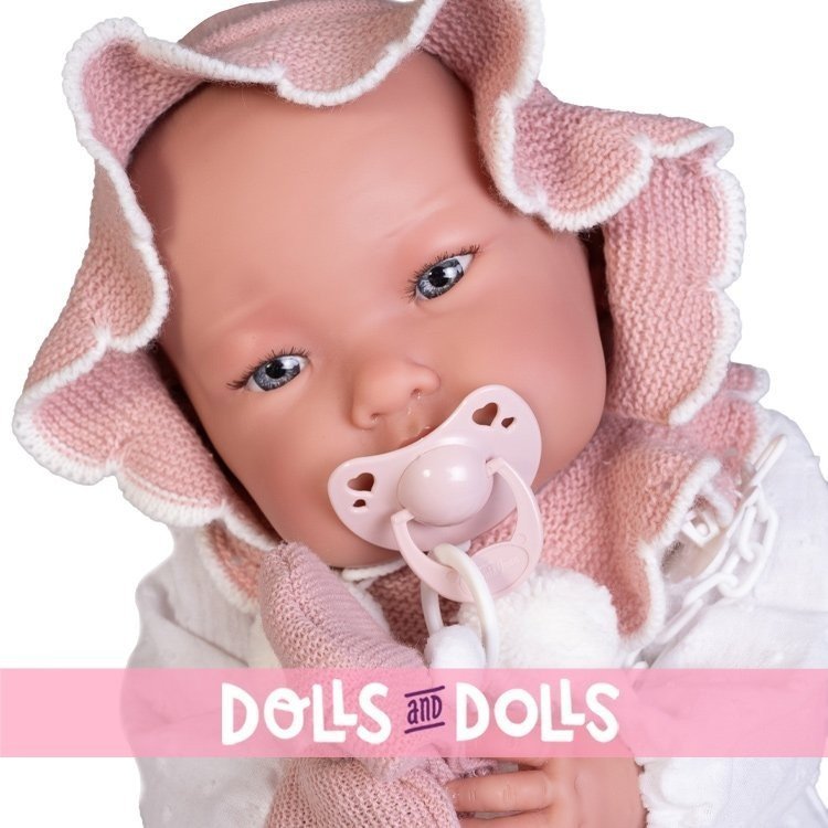 Antonio Juan doll 52 cm - "Mi primer Reborn" Alejandra with snack bag