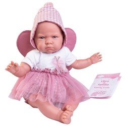 Antonio Juan doll 52 cm - "Mi primer Reborn" Berta with butterfly wings