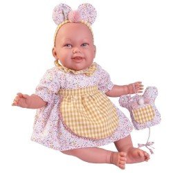 Antonio Juan doll 52 cm - "Mi primer Reborn" Martina little mouse with tooth guard