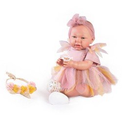 Antonio Juan doll 52 cm - "Mi primer Reborn" Daniela fairy with headband for you