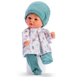 Así doll 20 cm - Bomboncín boy with snail shirt, gaiter and green hat