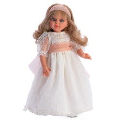 Así doll 40 cm - Sabrina communion with beige tulle and beige plumeti