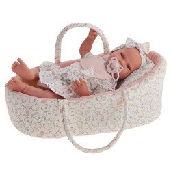 Antonio Juan doll 40 cm - Born Lea with carrycot