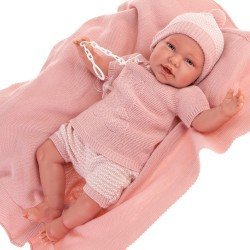 Antonio Juan doll 52 cm - "Mi primer Reborn" Daniela blanket