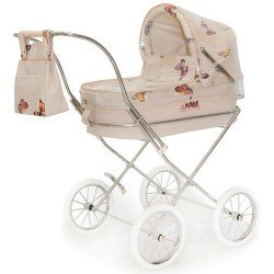 Beige rain cover for Bebelux round doll pram