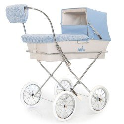 Light blue winter kit for Bebelux doll pram