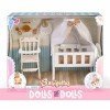 Accessories for Barriguitas Classic doll 15 cm - Set of crib, high-chair and accessories