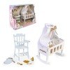 Accessories for Barriguitas Classic doll 15 cm - Set of crib, high-chair and accessories