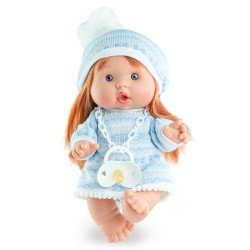 Marina & Pau doll 26 cm - Nenotes Party Edition - Blue wool