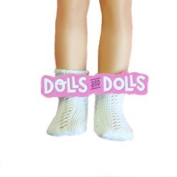 Complements for Paola Reina 32 cm doll - Las Amigas - White pointelle socks