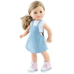 Paola Reina doll 45 cm - Soy tú - Emma in denim jumpsuit