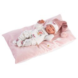 Llorens doll 40 cm - Newborn Nica with mushroom pajamas