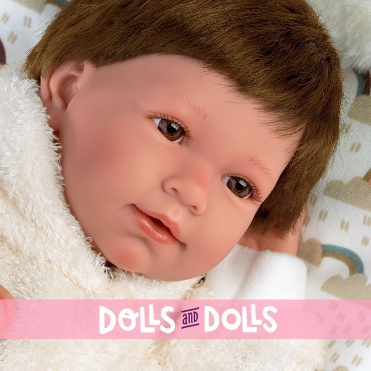 Llorens doll 40 cm - Newborn Mimi crybaby with pouch