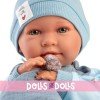 Llorens doll 40 cm - Newborn Mimo crybaby with doggie romper suit