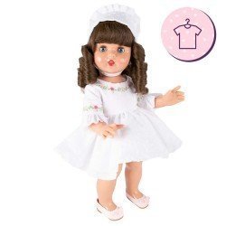 Outfit for Mariquita Pérez doll 50 cm - White dress