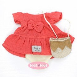 Clothes for Nines d'Onil dolls 30 cm - Mia - Pink dress with handbag