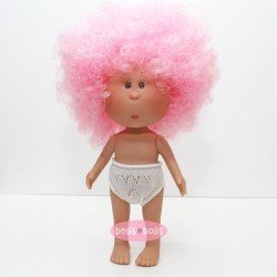 Nines d'Onil doll 23 cm - Little Mia with pink curly hair - Without clothes