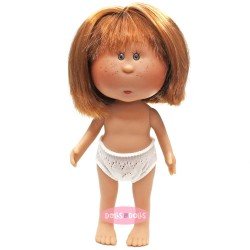 Nines d'Onil doll 23 cm - Little Mia with straight red hair and fringe - Without clothes