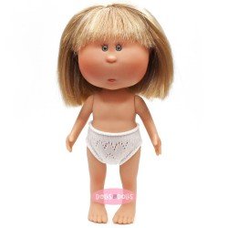 Nines d'Onil doll 23 cm - Little Mia with straight blonde hair and fringe - Without clothes