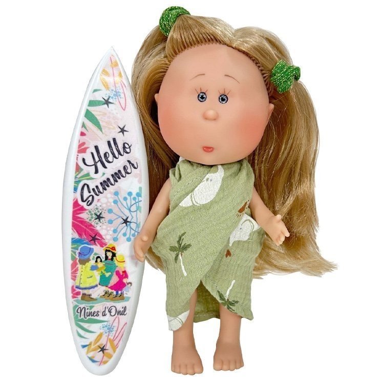 Nines d'Onil doll 23 cm - Little Mia summer with blonde hair and sarong