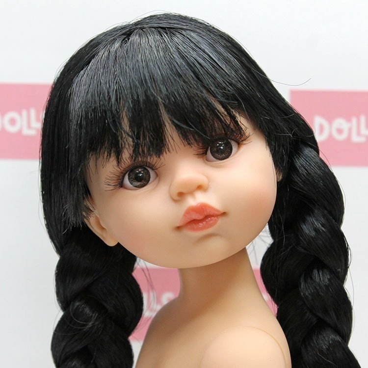 Paola Reina doll 32 cm - Las Amigas - Carina with braids without clothes