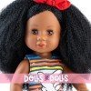 Paola Reina doll 45 cm - Soy tú - Helen with multicolored dress and red bow