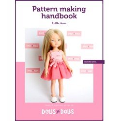 Dolls And Dolls downloadable pattern for Las Amigas dolls - Ruffle dress